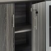 Mayline Low Wall Cabinet, Medina, Gray Steel MVLCLGS